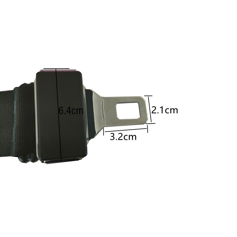 Two-Point Adjustable Passenger Car Safety Belt Side-Insert Safety Belt Car Universal Safety Belt Adjustable