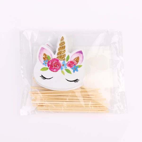 24 pieces, flowered