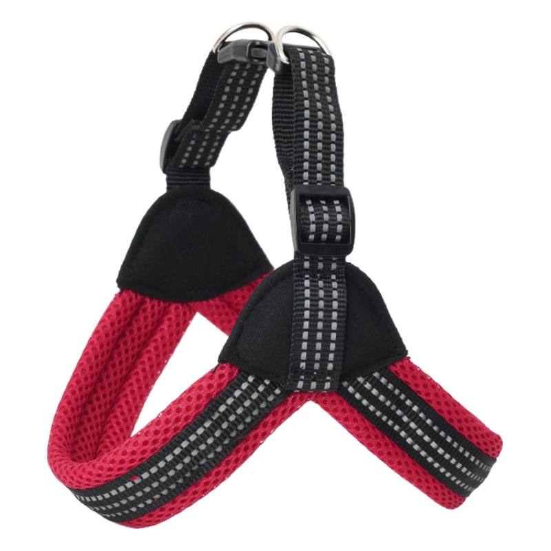 Perro Correa PET pecho espalda transpirable chaleco reflectante tipo pequeño y mediano perro Correa mascotas suministros en stock al por mayor