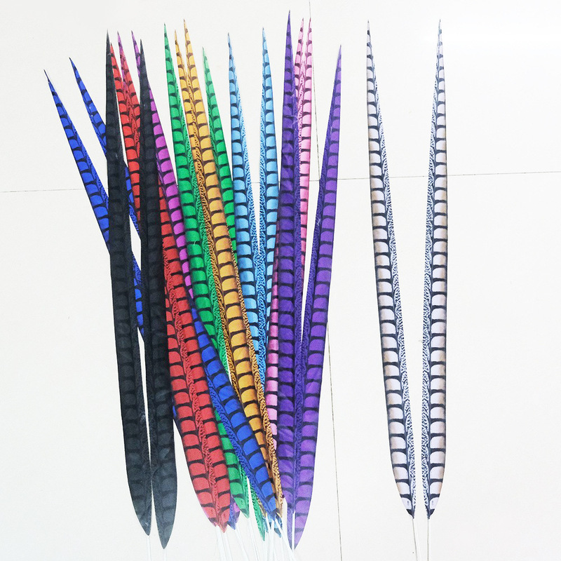 Wholesale Simulated Copper Chicken Side Tail Feather Peking Opera Opera Performance Imitation Natural Chicken Mountain Chicken Feather Decorative Headdress