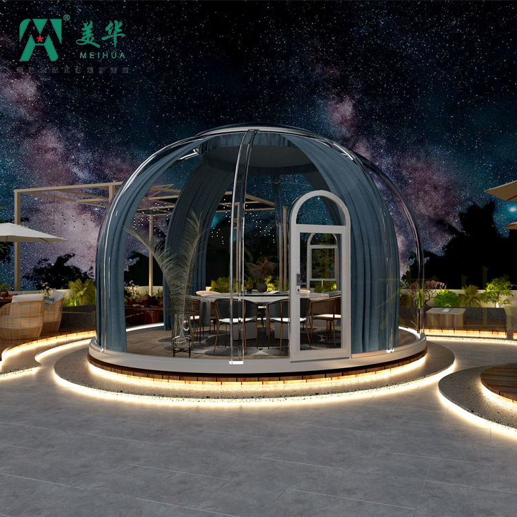 [Ventas directas de fábrica] Internet Celebrity Cafe casa burbuja PC cielo estrellado sala de camping Sala transparente al aire libre comedor tráfico Casa