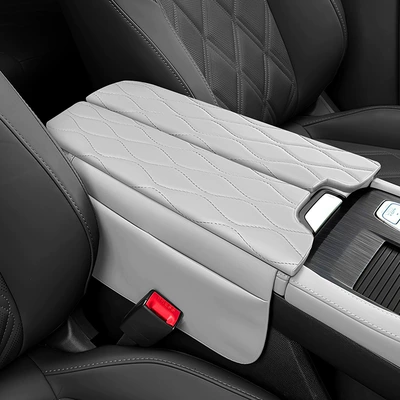 Armrest box pad Box Protective Pad Special Central - 26-units-of-changan-cs75-plus-grayish-white