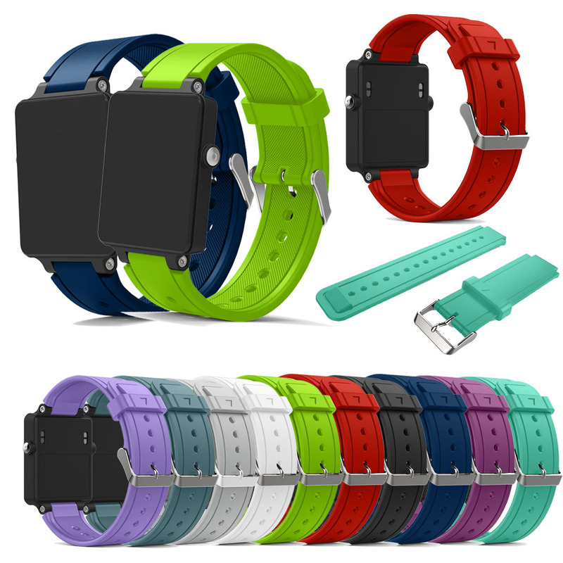 For Jiaming Garmin vivoactive Acetate Silicone Strap Sport Waterproof Watch Wristband