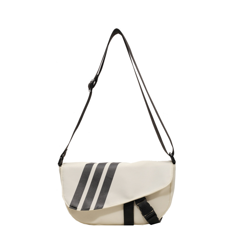Universal white chest bag for men and women