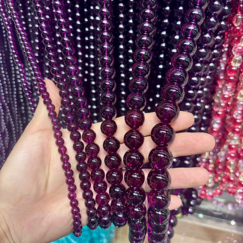 6-16mm Imitation Amethyst Glass Beads Uruguay Amethyst Dispersion Beads DIY Bracelet Bracelet Jewelry