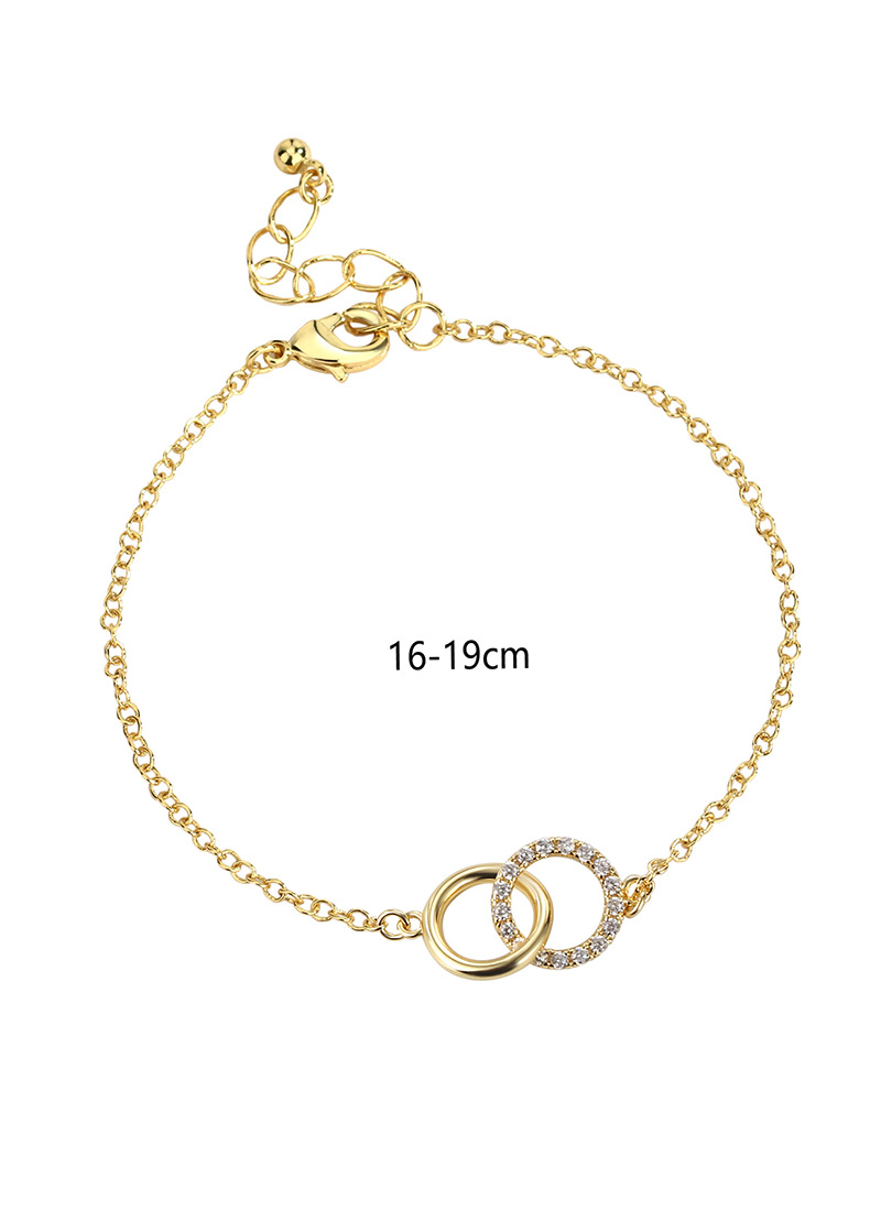 Fashion Geometric Copper Bracelets Zircon Copper Bracelets