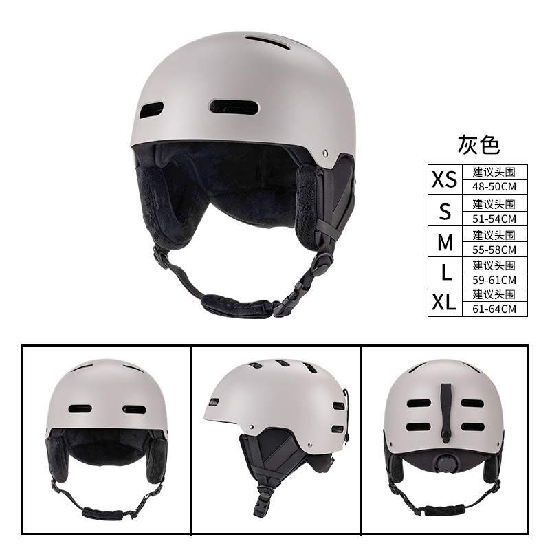 Nuevos niños adultos transfronterizos deportes al aire libre casco de esquí cubierta unisex con gafas con casco de esquí