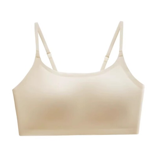 Women's Small Cup Push-Up Summer Backless Bralette U-Shape Seamless Strappy Bra for Outwear Thin Strapless Bandage Bra