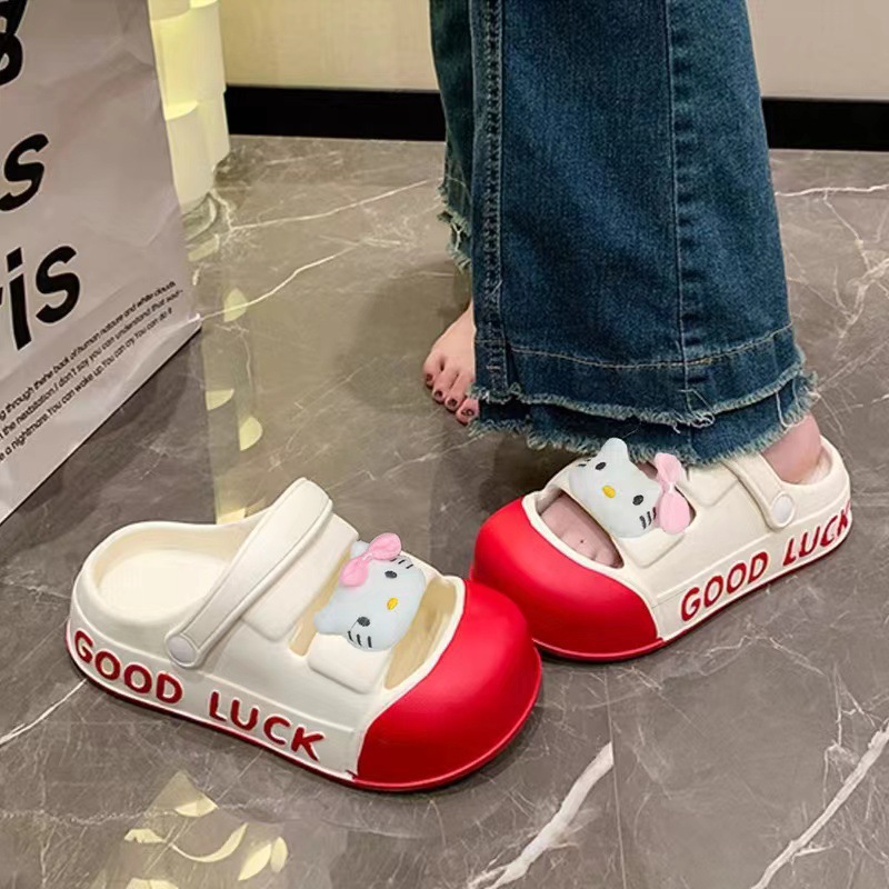 Sandalias de verano 2024, suela gruesa y blanda, cómodas y elegantes