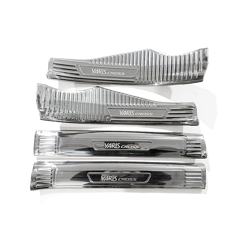 Suitable for 24 Toyota Yaris cross stainless steel sill bar modified welcome pedal trunk rear guard