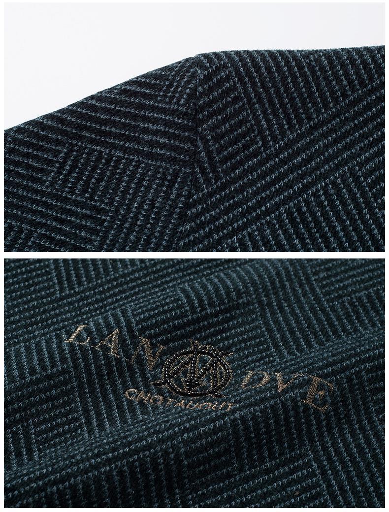 Pull homme brodée en chenille pour l'automne et l'hiver_voghion.com