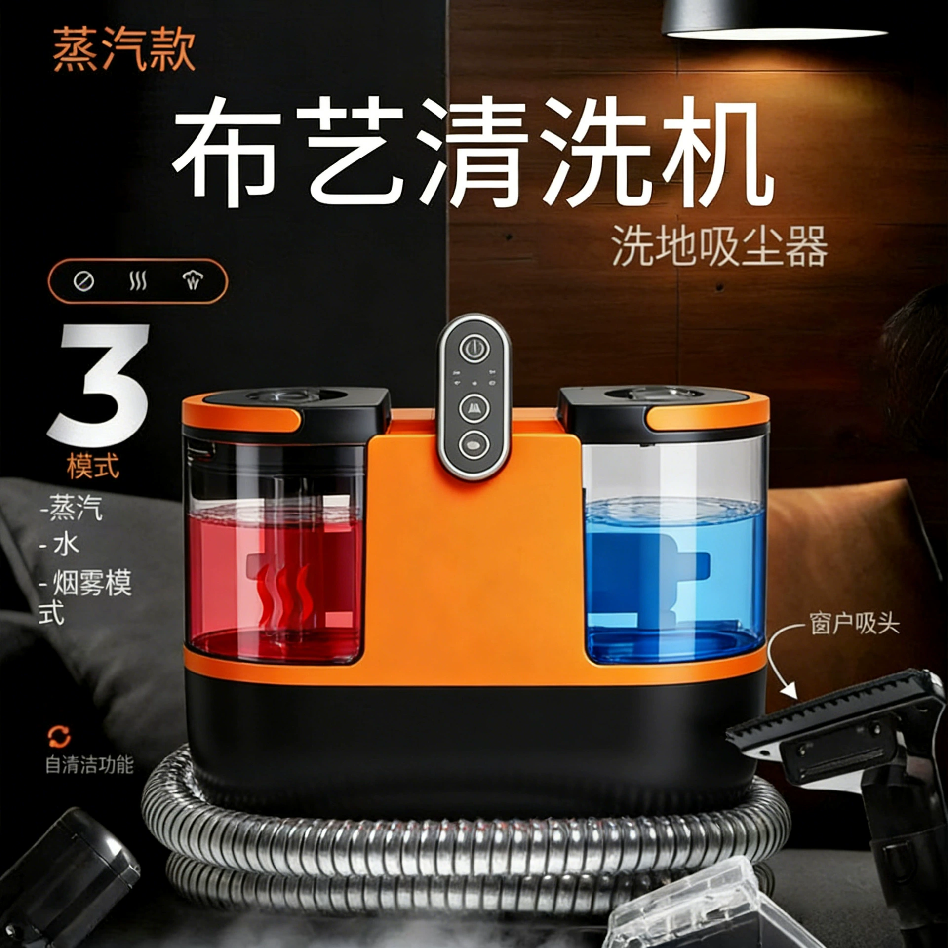 Высокотемпературная паровая стерилизация, машина для чистки ткани, проводная большая всасывающая машина для чистки ковров, штор, диванов DY-506H