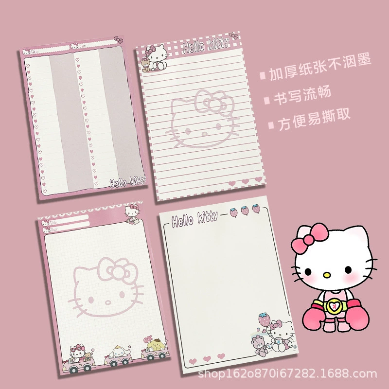 Hello Kitty, качественная мультяшная тетрадь для младших школьников