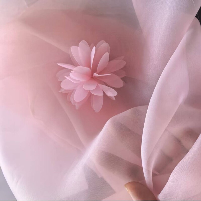 2080 Full-Length Organza Thickened Semi-Transparent Stiff Non-Collapsing Veil Skirt Support Christmas Tree Bow Handmade Fabric