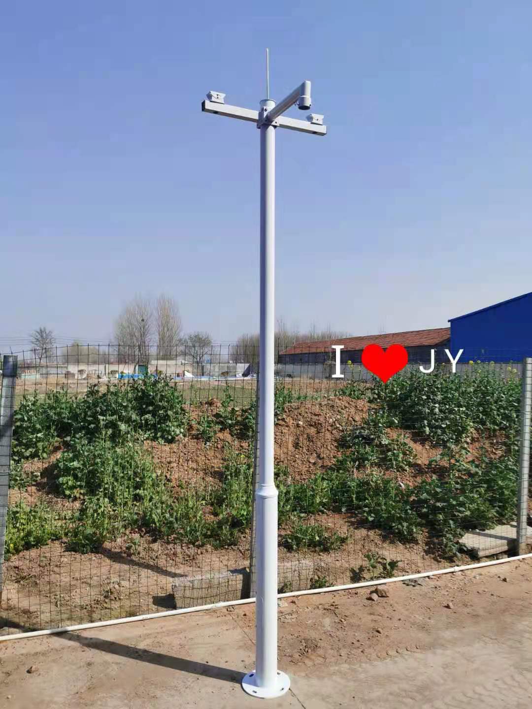 泛亚变径组合监控立杆 4.5米(含地笼+避雷)-阿里巴巴