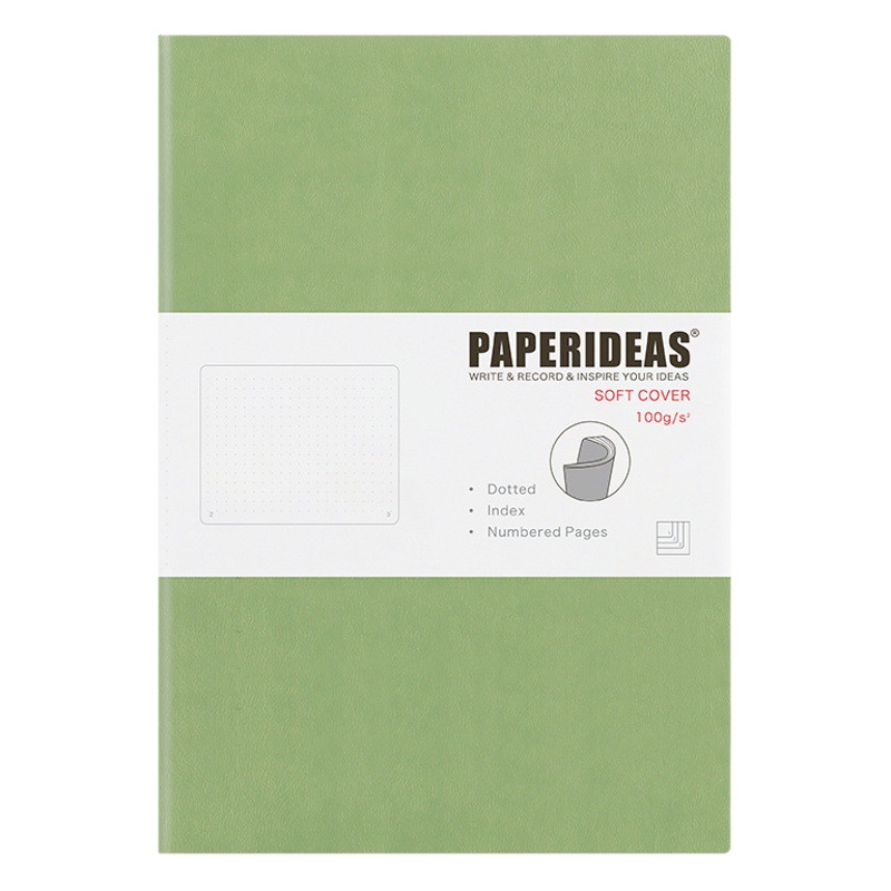 パパリデアス手帳5ソフト手帳空白点陣方眼本ビジネスオフィスシンプル手帳