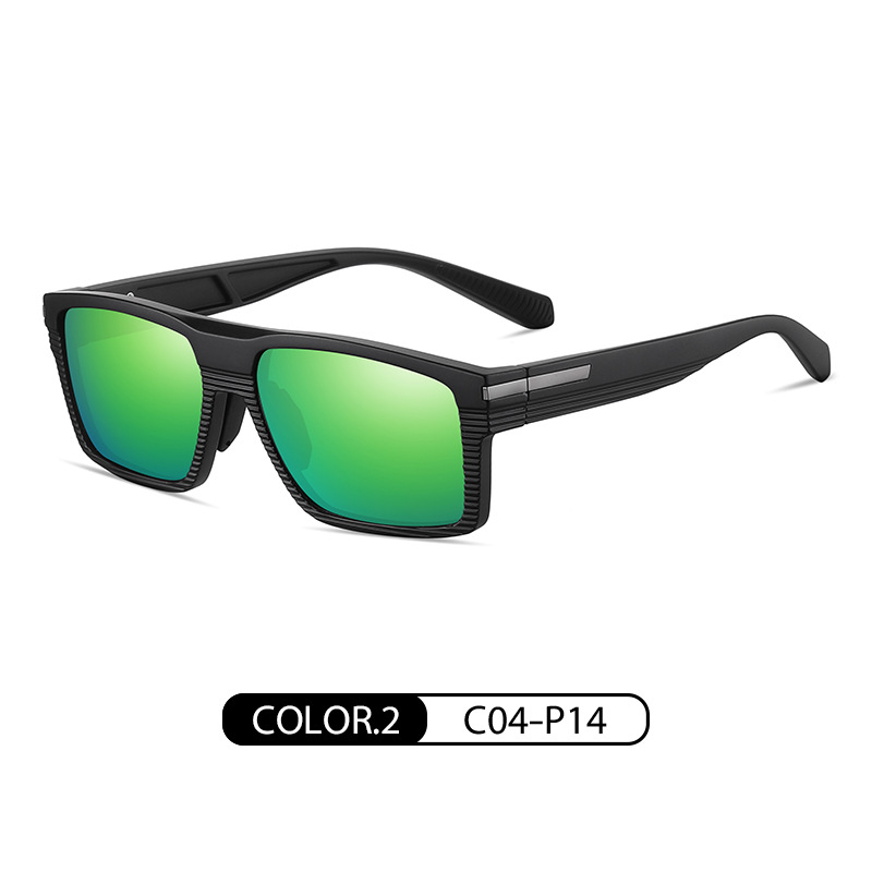 Fábrica nuevas gafas de sol de los hombres ocasionales coloridos gafas de sol TR7523 europeos y americanos cuadrados gafas de sol a prueba de uv