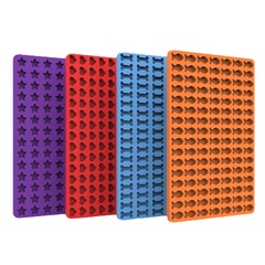 硅膠烘培模具迷你五角心形小魚骨頭狗餅乾零食模具烤箱食品模具