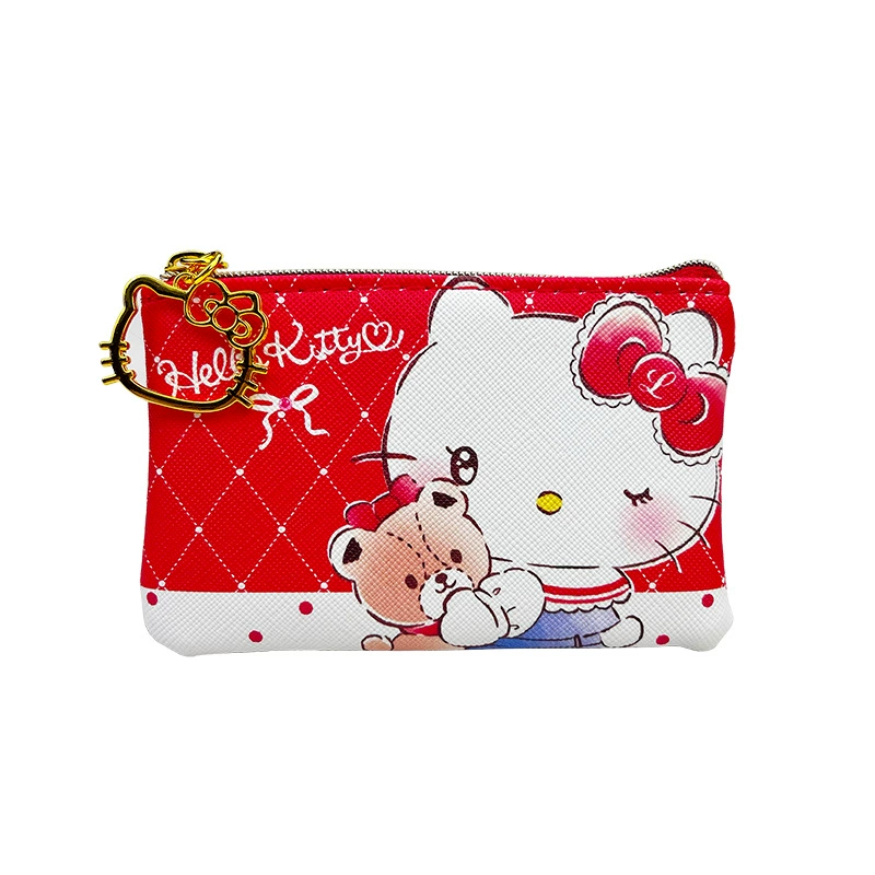 Hello Kitty, мультяшные монеты, маленький милый креативный модный кошелек на молнии