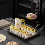 中式创意十二生肖酒具套装高档礼盒礼品兽首大容量分酒器白酒杯