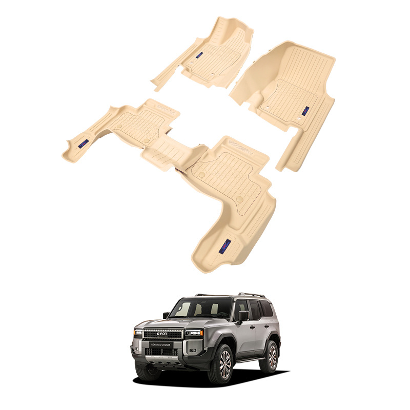 24 Prado dominante beige alfombrilla de coche especial Prado Lc250 Floor Mat alfombrilla de inyección