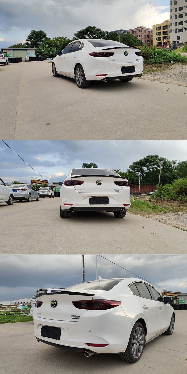 Suitable for 20-22 next generation Mazda 3 Angksera modified blade rear wing Angksera fixed wing