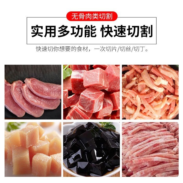 Multi-funcional comercial máquina de corte automático de la rebanada de carne en dados máquina de corte de acero inoxidable máquina de corte en dados
