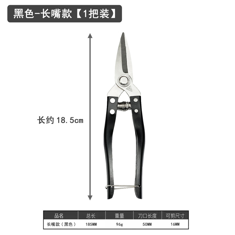 亚马逊园艺修枝剪刀园林修花盆栽摘果专用果园柑橘摘葡萄罗定果剪|undefined