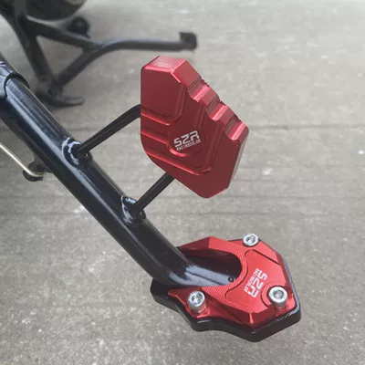 pedal accessories, Motorcycle frame - auxiliary-block-temple-pad-red