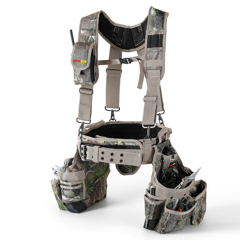 Cross-Border Direct Supply Camouflage Heavy-Duty Tool Sling Combination Set, Large Capacity Wear-Resistant Tool Waist Bag with Adjustable Straps Cross-Border Direct Supply Camouflage Heavy-Duty Tool Sling Combination Set, Large Capacity Wear-Resistant Tool Waist Bag with Adjustable Straps