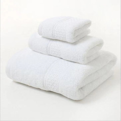 Wholesale 100% Cotton Bath Towels and Hand Towels Set of 3 - All-Cotton, Soft, Absorbent, Non- shedding - Overseas Trade Towel Set