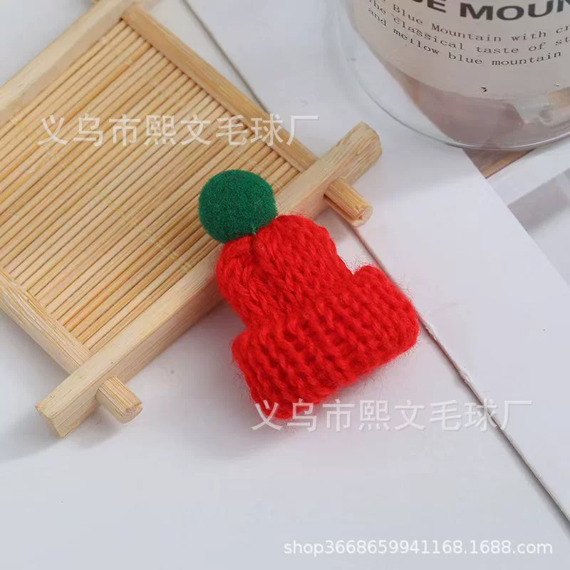 Small hat, scarf, doll, decorations