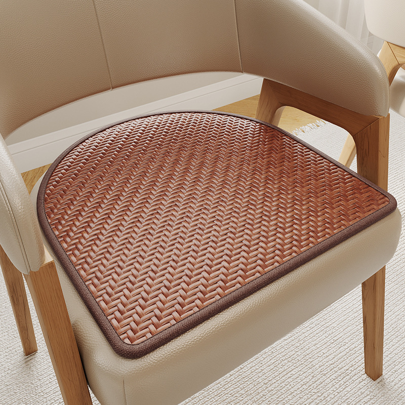 Cojín para silla de comedor Cojín para silla Cojín para silla de ratán de verano Cojín para trasero transpirable Cojín antideslizante Cojín para asiento antidolor de trasero Cojín frío