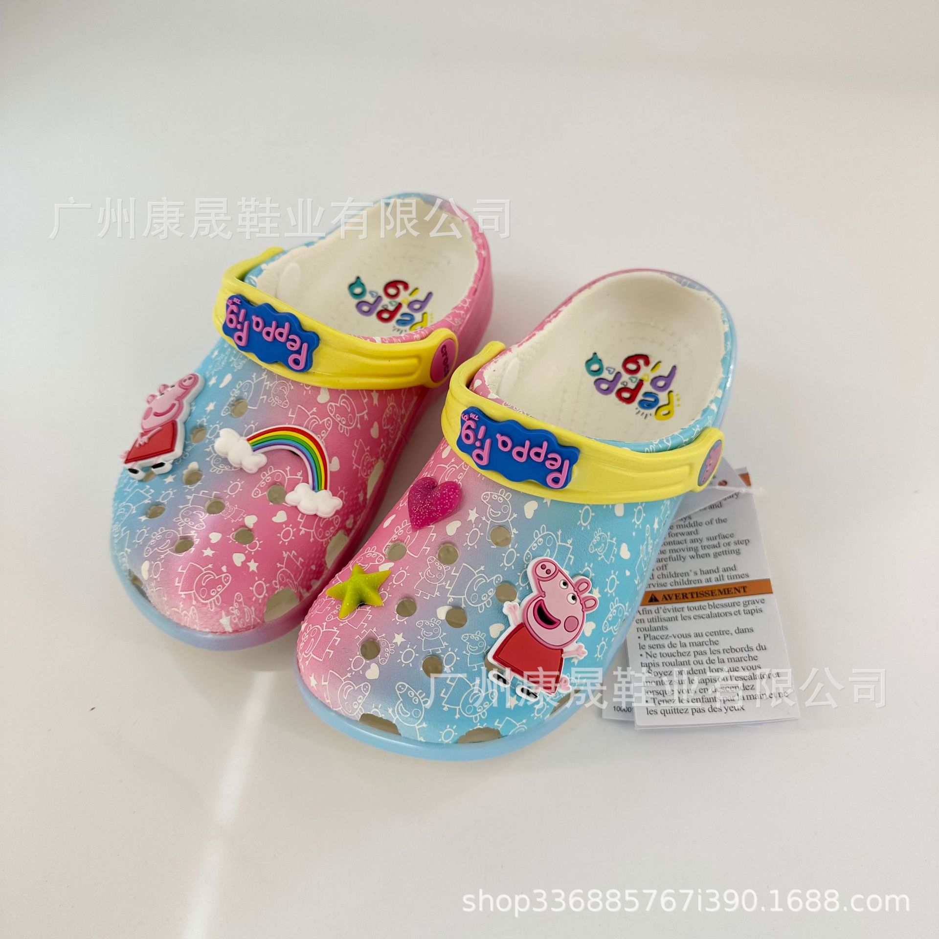 "Flying Little Girl" nuevos zapatos de playa de marca compartida, zapatos para padres e hijos, zapatos con agujeros para todo fósforo al aire libre, sandalias y zapatillas simples