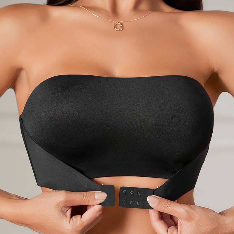 Cross-Border Seamless Front-Clasp Strapless Bra for Women, Push-Up, Non-Slip, Invisible, Backless, Wireless, Breathable, Comfortable Cross-Border Seamless Front-Clasp Strapless Bra for Women, Push-Up, Non-Slip, Invisible, Backless, Wireless, Breathable, Comfortable