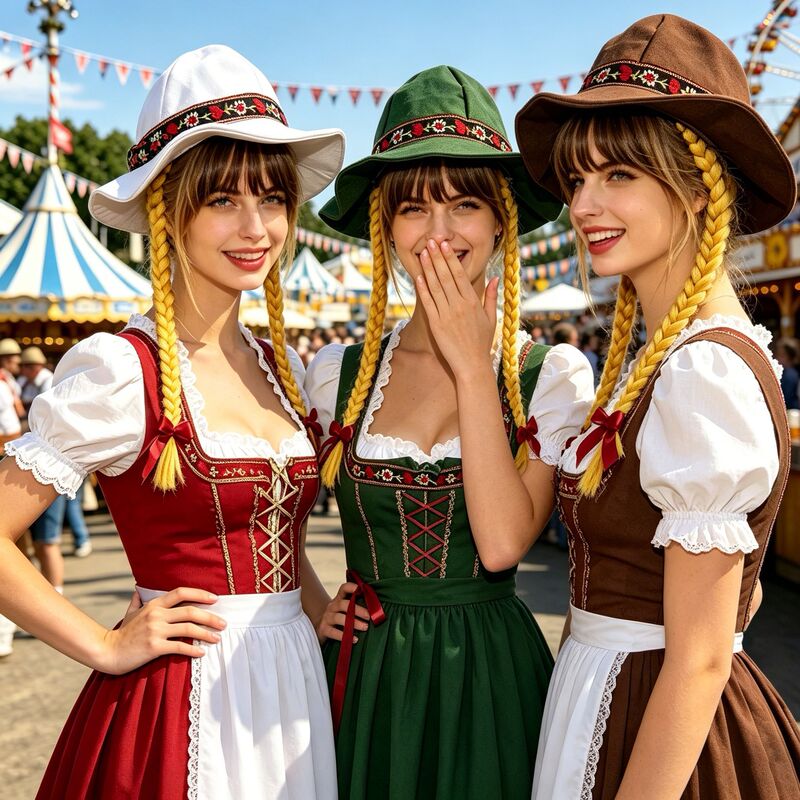Munich Oktoberfest Themed Hat with a Festive Vibe, Can Be Paired with a Dirndl Dress Munich Oktoberfest Themed Hat with a Festive Vibe, Can Be Paired with a Dirndl Dress