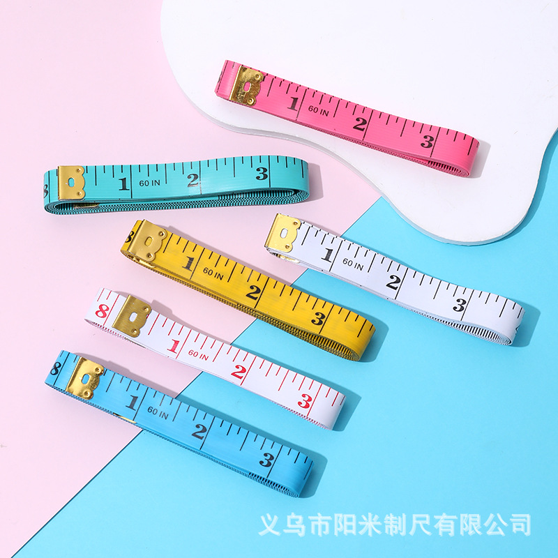 1.3英尺日用百货尺子量衣裁缝尺缝纫尺双刻度软尺皮卷尺1.5米批发