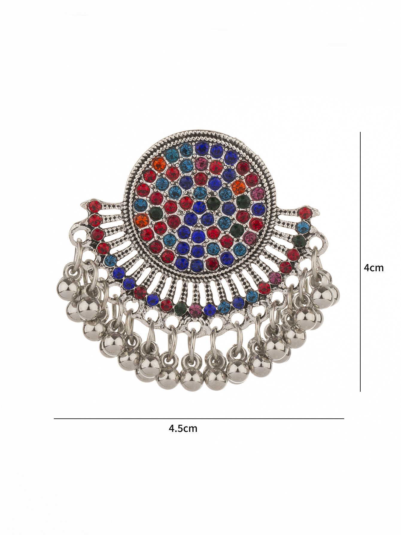 29g Weight Alloy Ear Needle Material Rhinestones Inlay Material Drop Earrings Classification 1 Pair Quantity Holiday, Travel, Daily Occasion Alloy Material Bell Pattern Women's Gender Plating Design Retro, Lady Style 1 Pair Retro Lady Bell Plating Alloy Rhinestones Drop Earrings 12