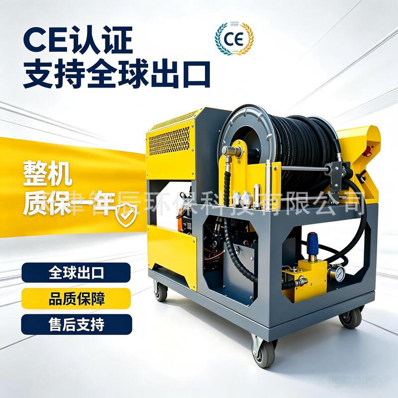 JZC2085 Sewage Jetter Gasoline Powered Heavy Duty Municipal and Community Work Drain Cleaning Machine