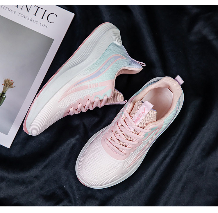 Giày thể thao nữ sneaker cổ thấp mặt lưới thoáng khí đế cao su chống trượt siêu nhẹ — 339 Màu hồng bay, 339 màu tím bay, 339 Feiwei-Hồng [Đóng hộp], 339 Feiwei-Tím [Đóng hộp] chi tiết 13