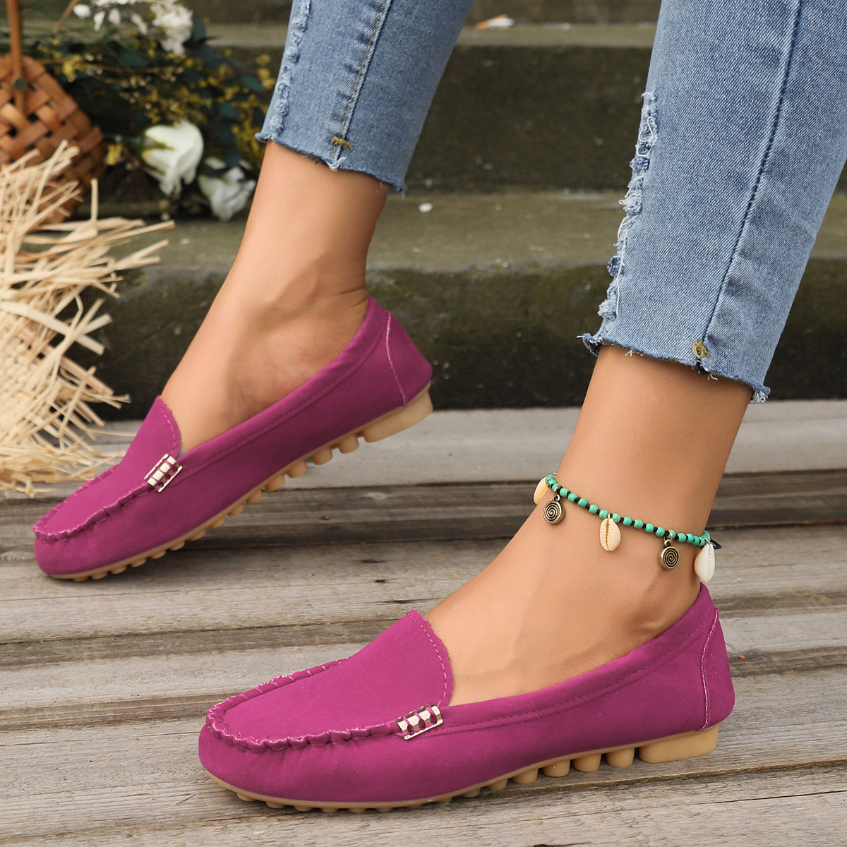 Cross-border Year-round In-stock Flat Shallow Casual Women's New Spring And Autumn Models, Large Size Lightweight Work_vogvips.com