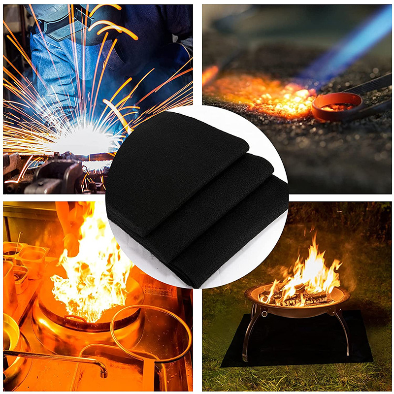 Tabla de cortar giratoria de algodón ignífugo de seda preoxidada, tabla de cortar cálida, adhesivo de respaldo para sándwich, aislamiento ignífugo resistente a altas temperaturas, tela ignífuga de algodón