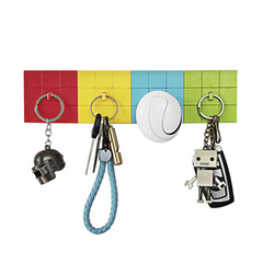 Hook-style key hook with hole-pattern board, plastic accessory—traceless wall-mounted small hooks, storage rack hooks, and entryway hooks.