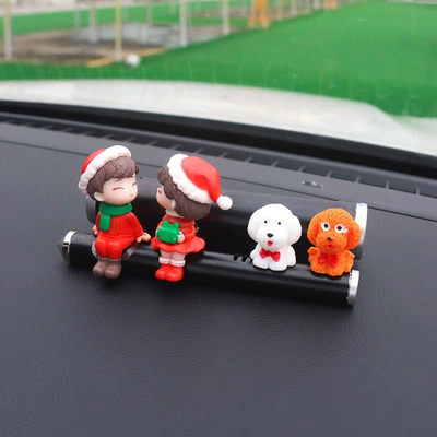 Plate Temporary Parking Phone Plate: Nömrəli dayanma kartı - black-couple-christmas-2-dogs
