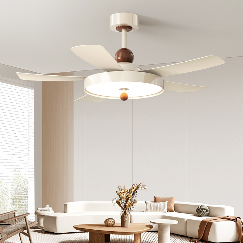 Fan Lamp 2025 New Living Room Ceiling Fan Lamp Restaurant Lamp Fan Integrated Bedroom Silent Variable Frequency Ceiling Fan Lamp