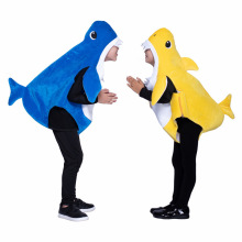 新款儿童节鲨鱼扮演幼儿园多尼鱼动漫舞台角色扮演创意海洋动物服