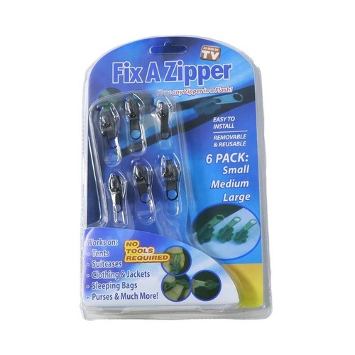 Fix A Zipper 多功能拉链头 衣服配件 三种大小共6个 41克
