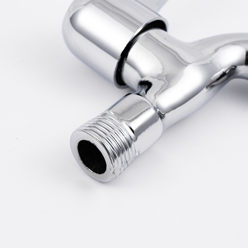 Manufacturer wholesale Jiejias alloy faucet household single cold wall-mounted washing machine faucet mesh nozzle quick-opening faucet