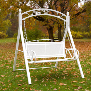 Courtyard Double Swing Home Wrought Iron Rocking Chair Balcony Leisure Chair European Cradle Chair Indoor Children's Swing