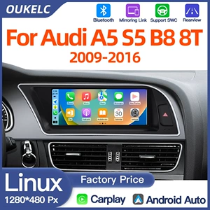 8.8 düym Audi A5 S5 B8 8T Mərkəzi Böyük Ekran Naviqasiya Carplay Pleyer
